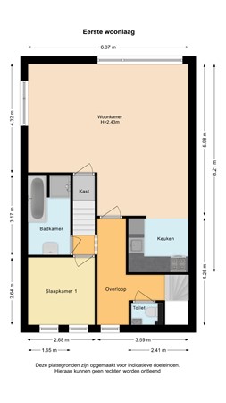 Floorplan - Prinses Irenelaan 54, 2635 HR Den Hoorn